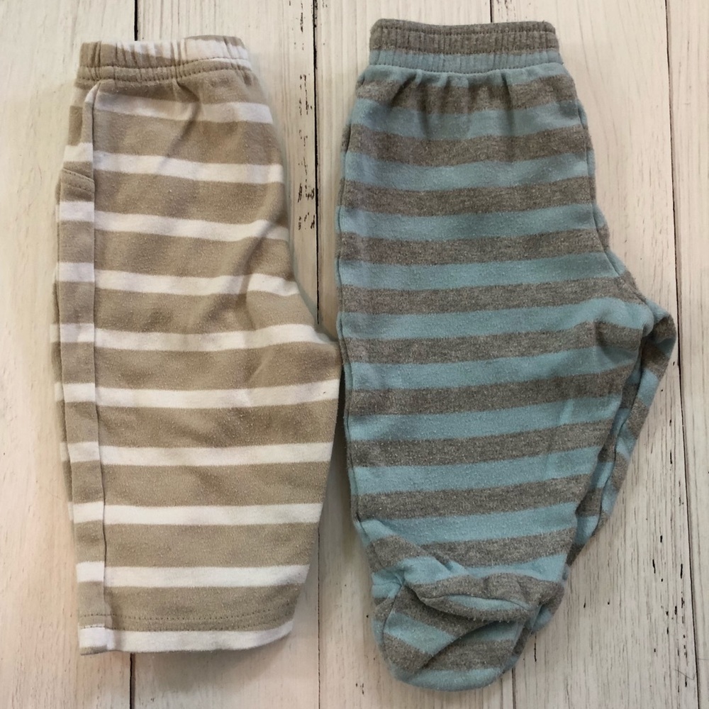 BOYS 6MO STRIPED PANTS BUNDLE